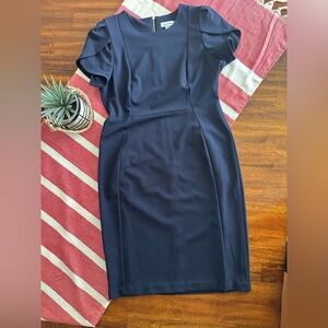 Calvin Klein Navy Midi Dress